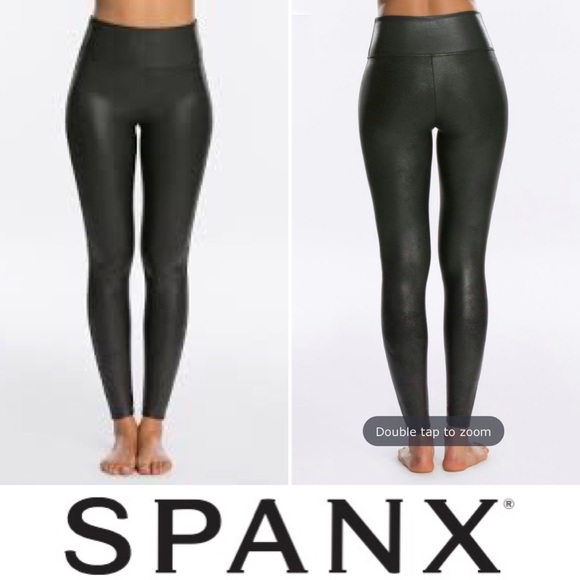 🦊 SPANX Faux Leather Leggings - Picture 1 of 8